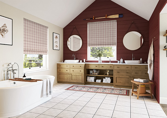 Applecross, Cranberry - Twist&Fit Roman Blind - Image 7